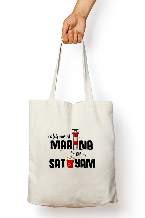 Marina or Sathyam Non Zipper Tote Bag
