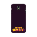 Slighta Somberi Phone Cover (Yellow Text) (Apple, Samsung, Vivo and OnePlus) - Madras Merch Market 