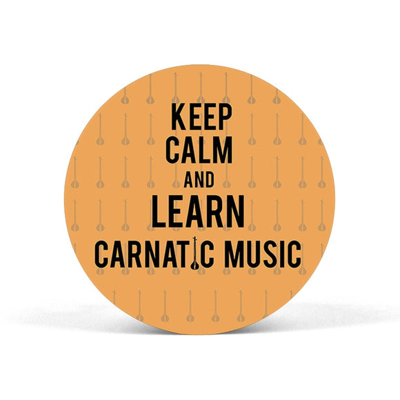 Keep Calm And Learn Carnatic Music Popgrip - Madras Merch Market 