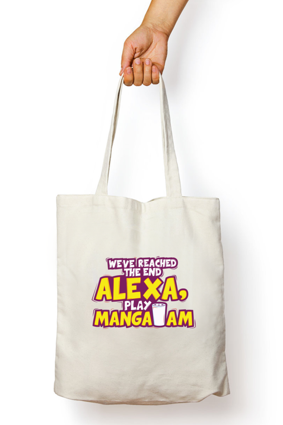 Alexa Play Mangalam Non Zipper Tote Bag