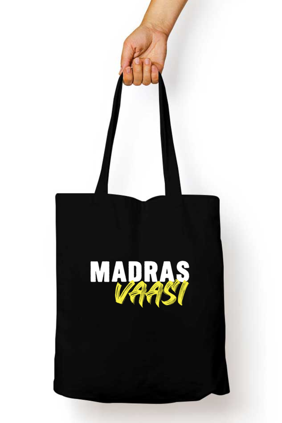 Madras Vaasi Zipper Tote Bag