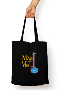 Made for Music Zipper Tote Bag