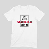 Eat Sleep Saadhagam Repeat T-shirt - Unisex - Madras Merch Market 