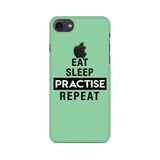 Eat Sleep Practise Repeat Phone Cover - Green  (Apple, Samsung, Vivo and OnePlus) - Madras Merch Market 