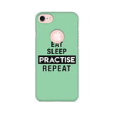 Eat Sleep Practise Repeat Phone Cover - Green  (Apple, Samsung, Vivo and OnePlus) - Madras Merch Market 