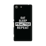 Eat Sleep Practise Repeat Phone Cover - Black (Google Pixel, Sony Xperia, Oppo, Moto, Nokia, Huawei Honor and Xiaomi Redmi) - Madras Merch Market 