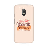 Practise Practise Practise Phone Cover  (Peach) (Google Pixel, Sony Xperia, Oppo, Moto, Nokia, Huawei Honor and Xiaomi Redmi) - Madras Merch Market 