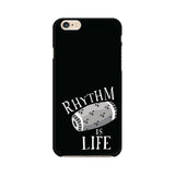 Rhythm is Life Black and White Phone Cover (Apple, Samsung, Vivo and OnePlus) - Madras Merch Market 