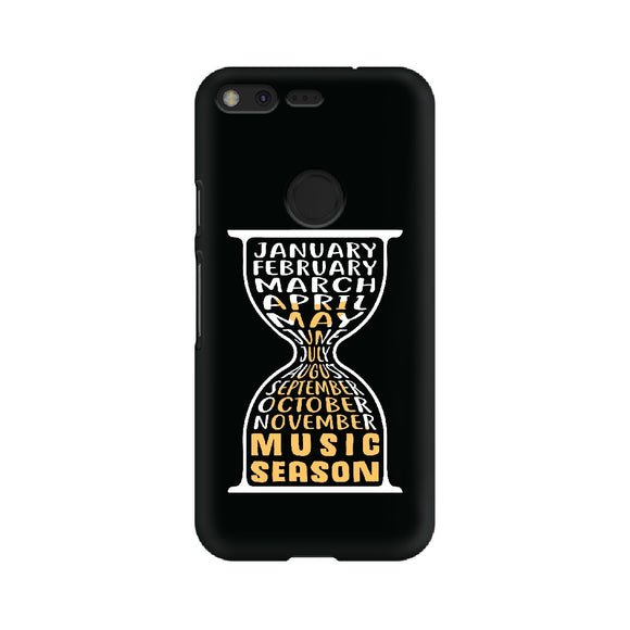 Music Season Hourglass Phone cover (White text) (Google Pixel, Oppo, Sony Xperia, Nokia, Huawei Honor, Moto and Xiaomi Redmi)) - Madras Merch Market 