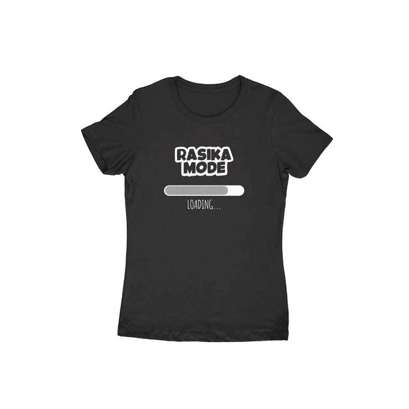 Rasika Mode Loading t-shirt (White Text) - Women - Madras Merch Market 