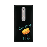 Rhythm is Life (Kanjira) Black and White Phone cover (Google Pixel, Oppo, Sony Xperia, Nokia, Huawei Honor, Moto and Xiaomi Redmi) - Madras Merch Market 