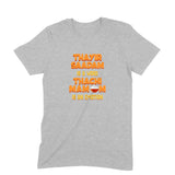 Thayir Saadam is a WORD Thachi Mamum is an EMOTION (Orange Text)T-shirt - Unisex - Madras Merch Market 