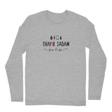 Thayir Sadam Project x MMM Full Sleeve T-shirt (Black Text) - Unisex - Madras Merch Market 