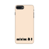 Minimalist Phone Cover (Black Text) (Apple, Samsung, Vivo and OnePlus) - Madras Merch Market 