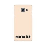 Minimalist Phone Cover (Black Text) (Apple, Samsung, Vivo and OnePlus) - Madras Merch Market 