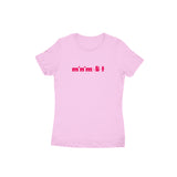 Minimalist T-shirt (Pink Text) - Women - Madras Merch Market 