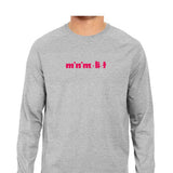 Minimalist Full Sleeve T-shirt (Pink Text) - Unisex - Madras Merch Market 