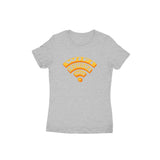 Wifi Irundha Varen T-shirt (Orange Text) - Women - Madras Merch Market 