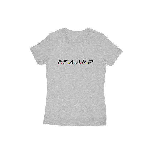 F.R.A.A.N.D T-shirt (Black Text) - Women - Madras Merch Market 