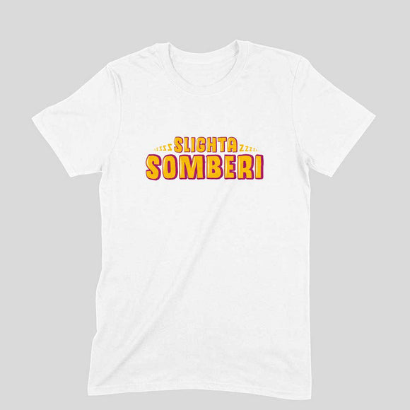 Slighta Somberi T-shirt (Yellow Text) - Unisex - Madras Merch Market 