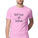 Self Love is not equal to Selfish T-shirt (Black Text) - Unisex - Madras Merch Market 