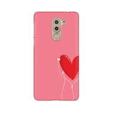 Listen to your heart Phone Cover (Pink) (Google Pixel, Oppo, Sony Xperia, Nokia, Huawei Honor, Moto and Xiaomi Redmi) - Madras Merch Market 