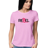 Rebel T-shirt (Black Text) - Women - Madras Merch Market 