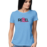 Rebel T-shirt (Black Text) - Women - Madras Merch Market 