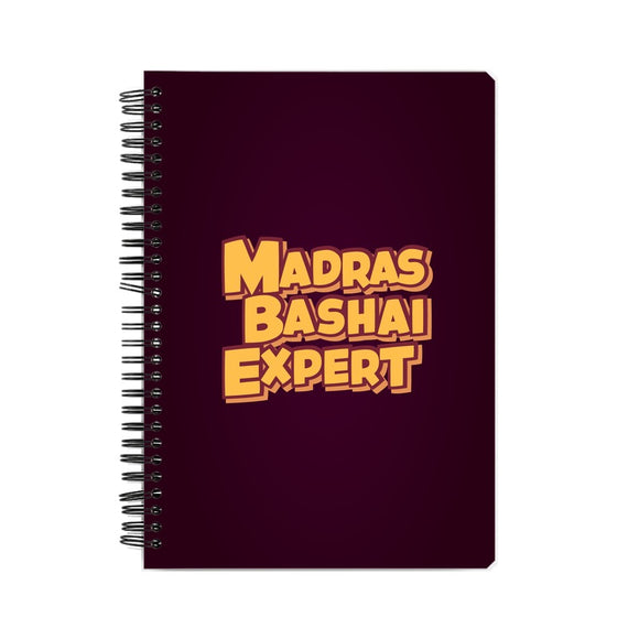 Madras Bashai Expert Notebook - Madras Merch Market 