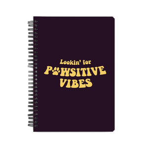 Lookin' for Pawsitive Vibes Notebook - Madras Merch Market 