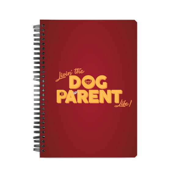 Dog Pa(w)rent Life Notebook - Madras Merch Market 