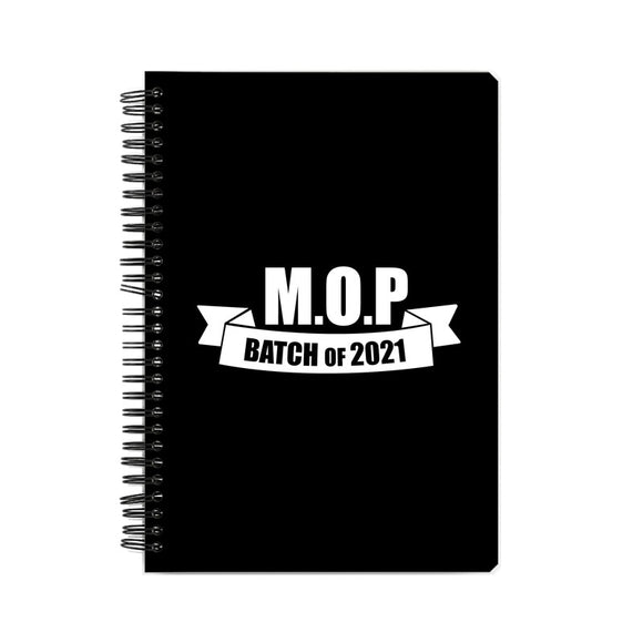 M.O.P Batch of 2021 Notebook
