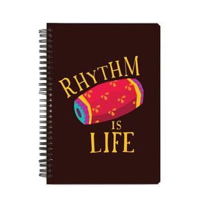 Rhythm is Life colour-pop Notebook - Madras Merch Market 