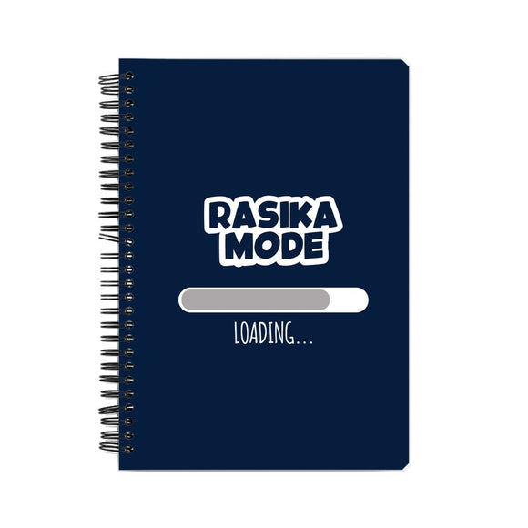 Rasika Mode Loading Notebook (White Text) - Madras Merch Market 