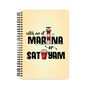 Marina and Sathyam Notebook - Madras Merch Market 