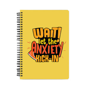 Let the anxiety kick in Notebook - Madras Merch Market 