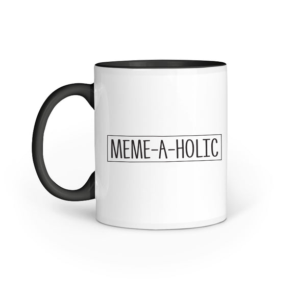 Meme-a-holic Mug - Madras Merch Market 