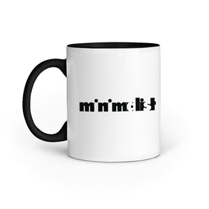 Minimalist Mug (Black Text) - Madras Merch Market 