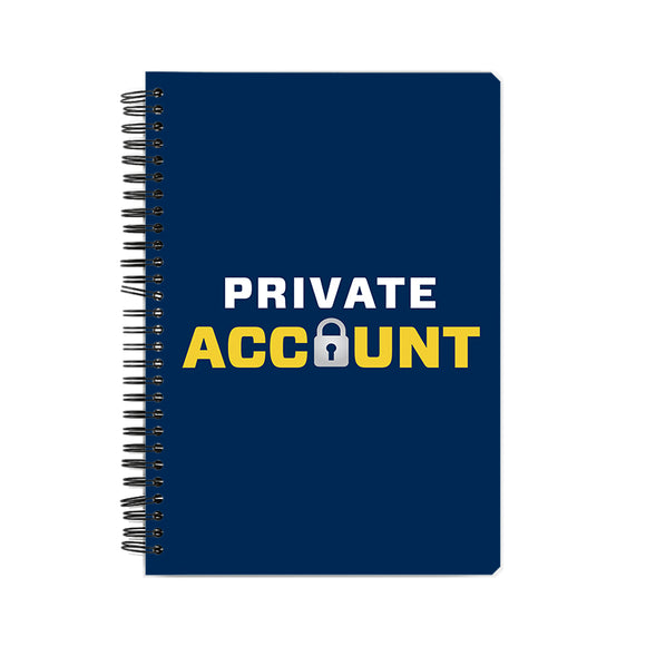 Private Account Notebook - Madras Merch Market 