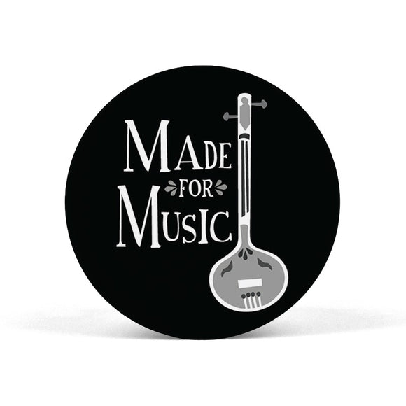 Made for Music Black and White Popgrip - Madras Merch Market 