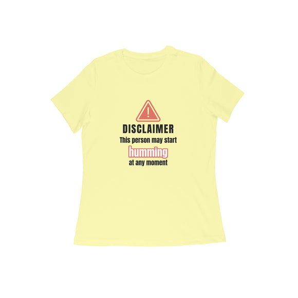 Humming Disclaimer T-shirt - Women