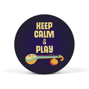 Keep calm & play (the) Veena Popgrip
